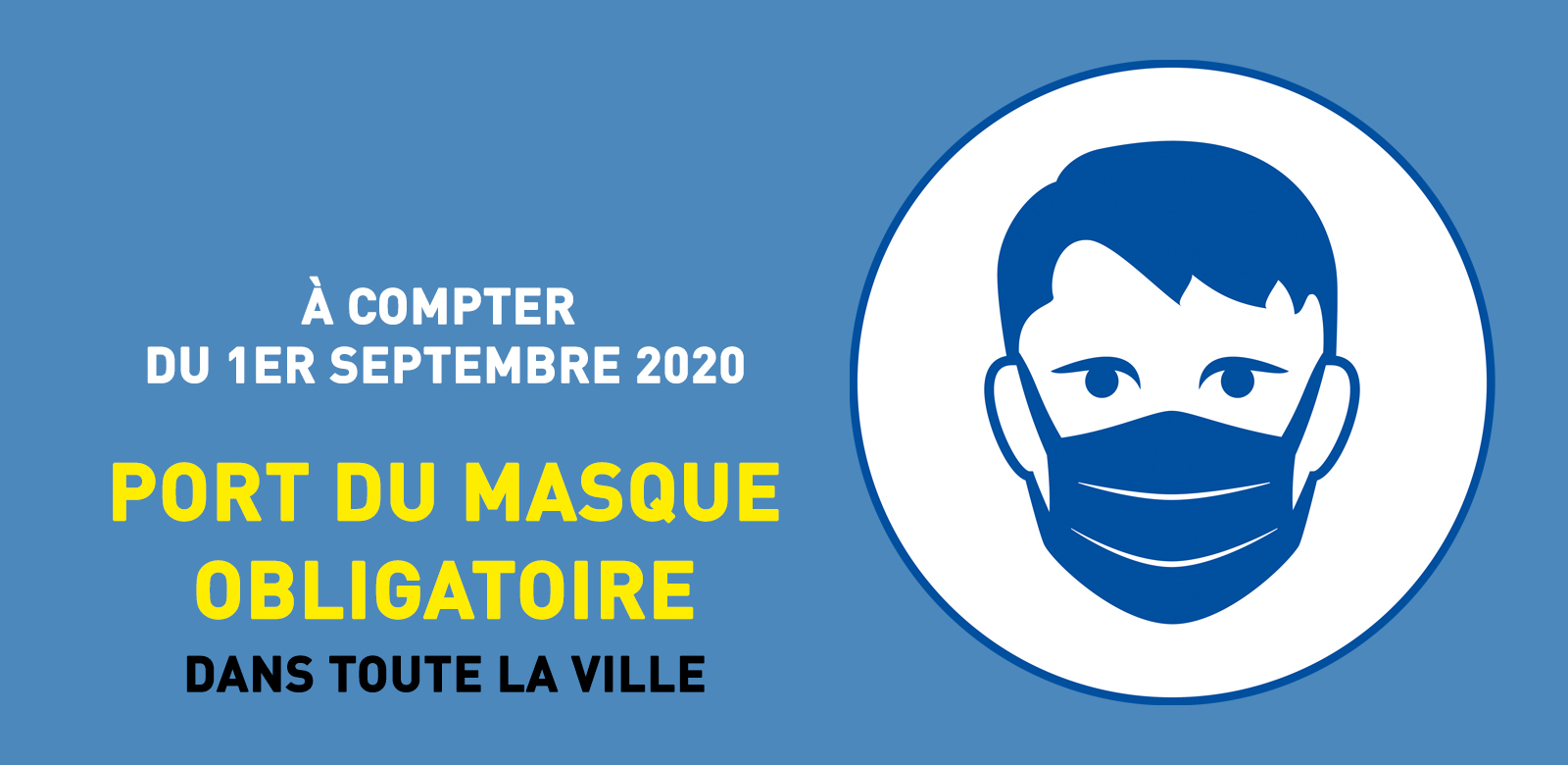 Le port du masque devient obligatoire sur la commune à ...